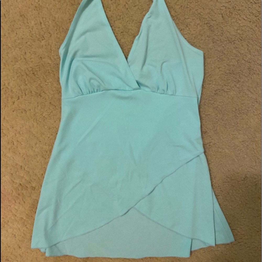 Aqua blue tank